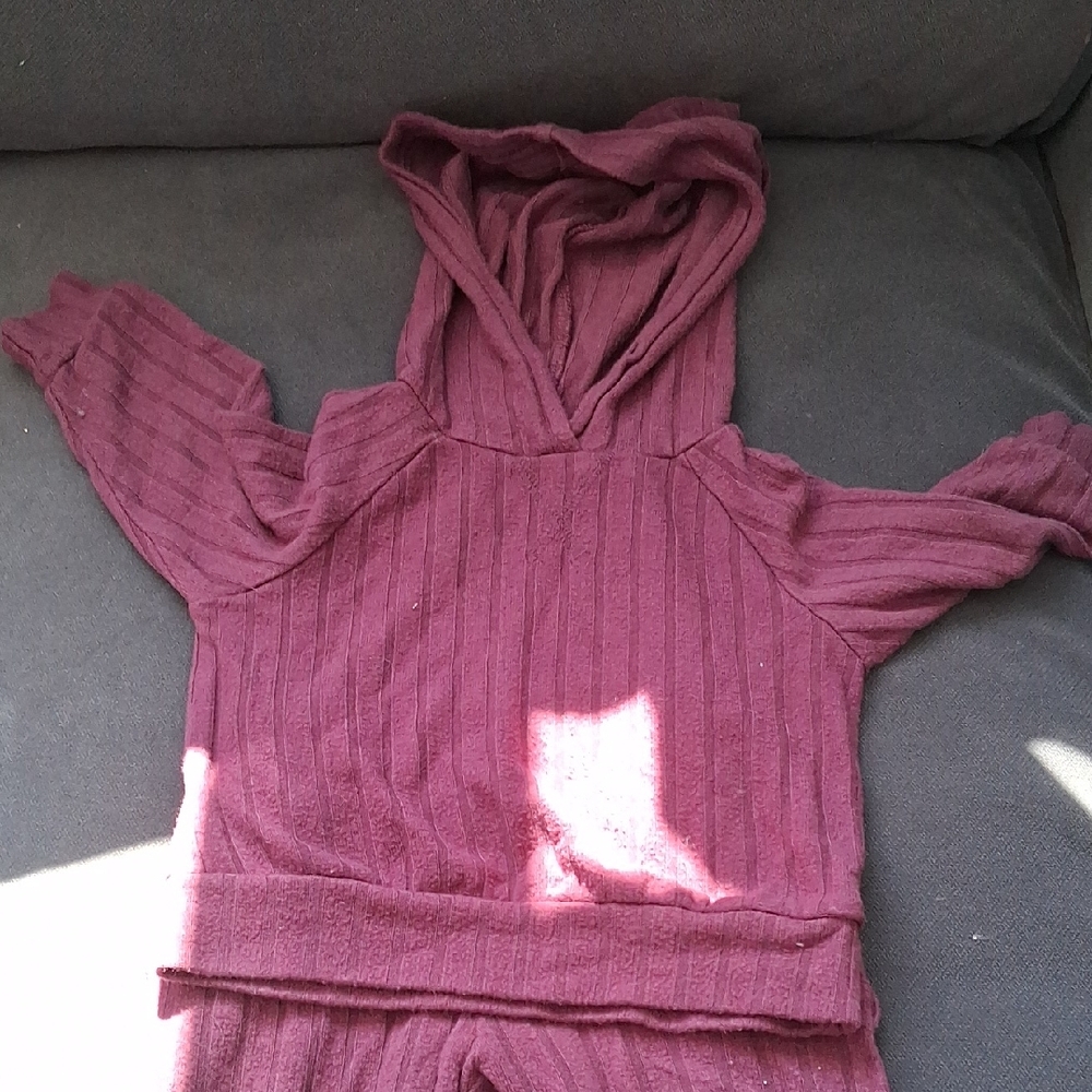 George Deep Red Baby Hoodie